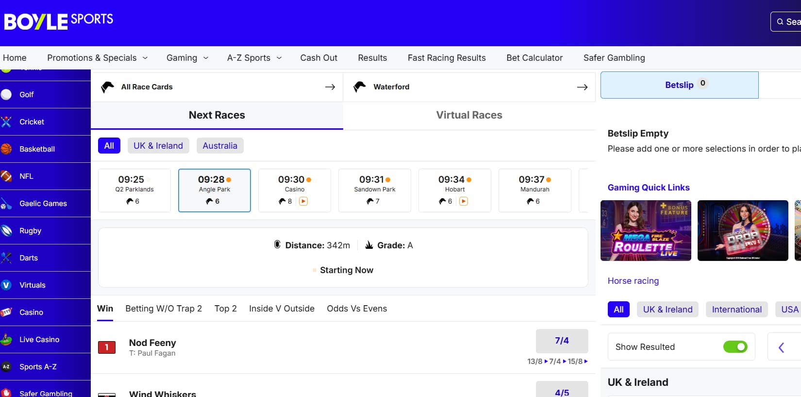 betting not on gamstop